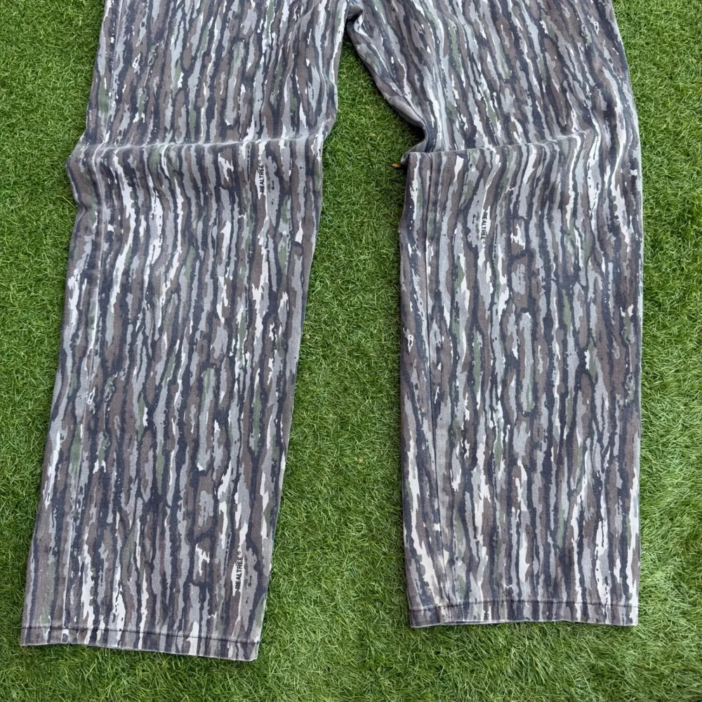 Vintage 90s Liberty‎ Realtree Camo Pants Size 37x31 USA Tree Bark Cargo Gorpcore